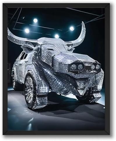 InkFlow Posters Diamond Car Canvas Poster by InkFlowPosters