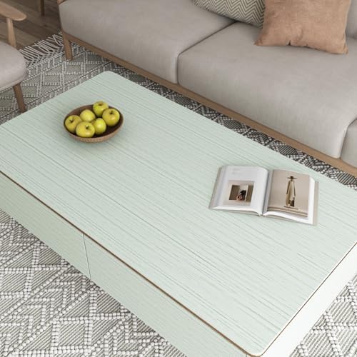 YENHOME Sage Green Grasscloth Peel and Stick Wallpaper Textured Faux Linen - Image 3