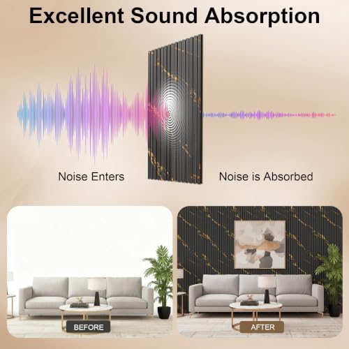2 Pack 47.2" × 23.6" Wood Slat Acoustic Wall Panels - Image 3