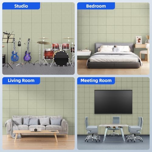 20 Pack Acoustic Panels with Self Adhesive Sound Proof Foam Panels - Image 5