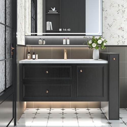 Abyssaly Black Wood Contact Paper Peel and Stick Wallpaper - Image 5