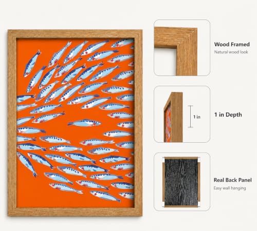 Framed Sardine Canvas Wall Art - Image 4