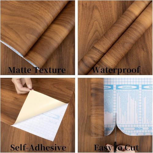 Wood Contact Paper Peel and Stick Thicken Wood Grain Wallpaper - Image 2