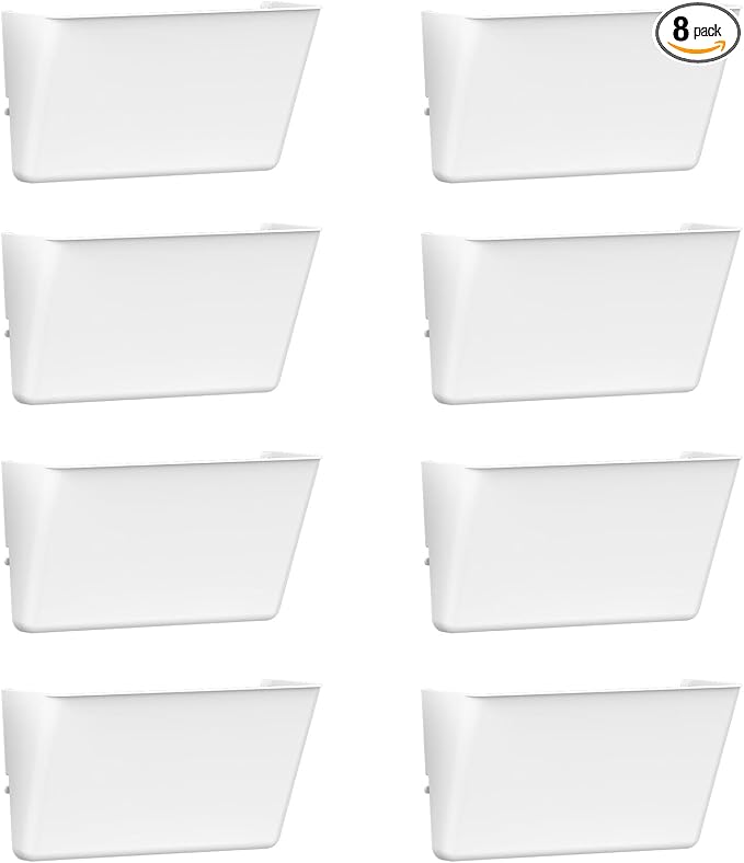 MINDEPOT 8 Pack hanging wall file clear by MINDEPOT