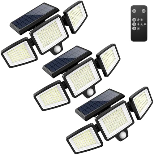 Tuffenough Solar Outdoor Lights 2500LM 210 LED Security Lights by SolarOutdoorLights