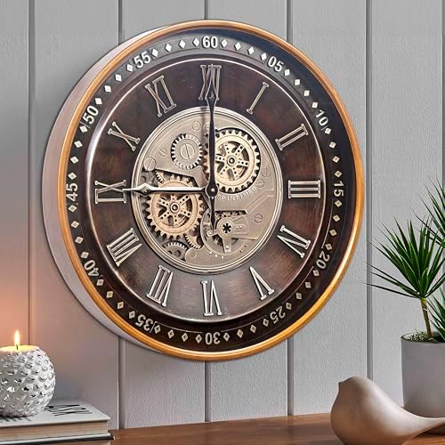 CLXEAST 24 Inch Large Moving Gear Wall Clock - Image 4