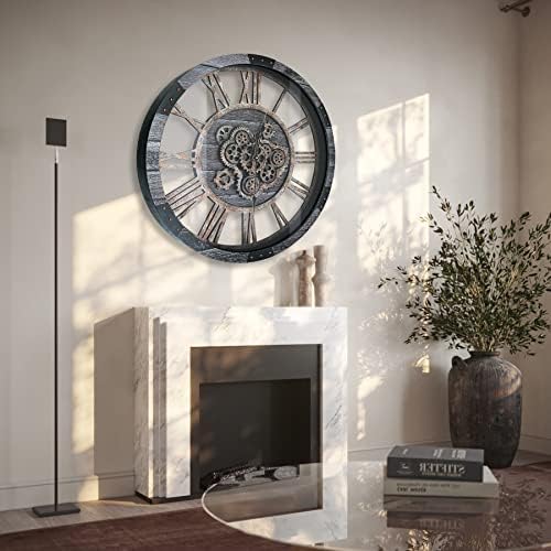 36 Inch Moving Gear Wall Clock, Oversized Wall Clocks, Clock Living Room Decor - Image 7