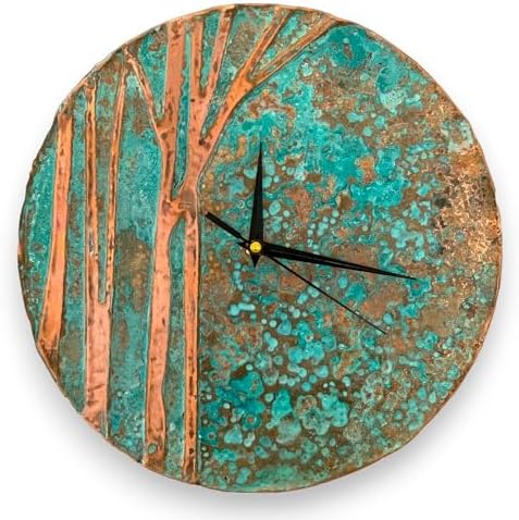Handmade Copper Wall Clock Artisan Touch in Every Piece by NOOCART