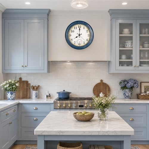 Wall Clock Battery Operated Silent Rustic Wall Clocks - Image 6
