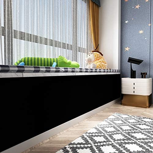 LACHEERY Black Wallpaper Peel and Stick Black Contact Paper - Image 5