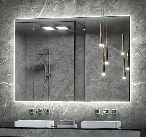 Keonjinn 48 x 36 Inch Backlit Mirror by Keonjinn