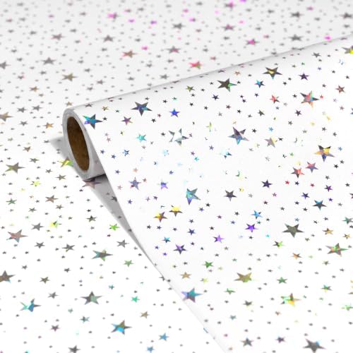 JPK White Holographic Star Wallpaper by Unknown