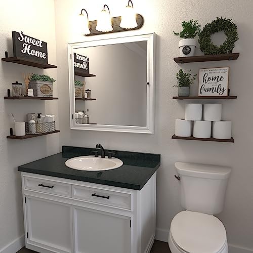 WOPITUES Floating Shelves Set of 6 - Image 2