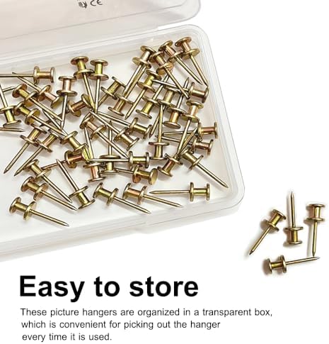 FUZANWJ Double Headed Picture Hangers, Thumb Tacks, Picture Nails - Image 6
