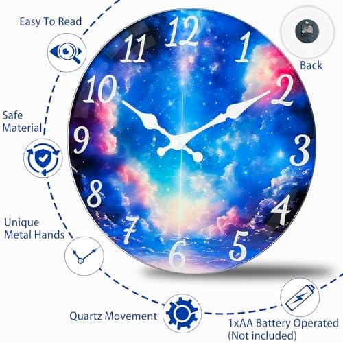 Glass Wall Clocks Battery Operated - Image 6