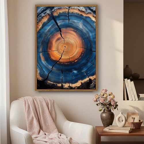 Tree Ring Wall Art Framed, Modern Nature Decor - Image 7