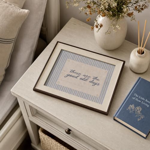 razliubit Good Old Days Wall Art, Framed Quote Canvas, 10x12 Inch - Image 2