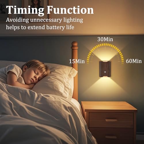Eneru Motion Sensor Wall Sconce, Rechargeable Wireless Lights Indoor 2 Pack - Image 7