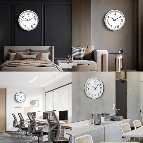 TIMESS 18-Inch Silent Non-Ticking Analog Wall Clock - Image 6