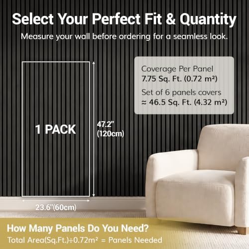TONOR 6-Pack Wood Slat Panel, Acoustic Panels - Image 5