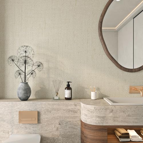 Livelynine 15.8x394 Neutral Textured Peel and Stick Wallpaper - Image 2