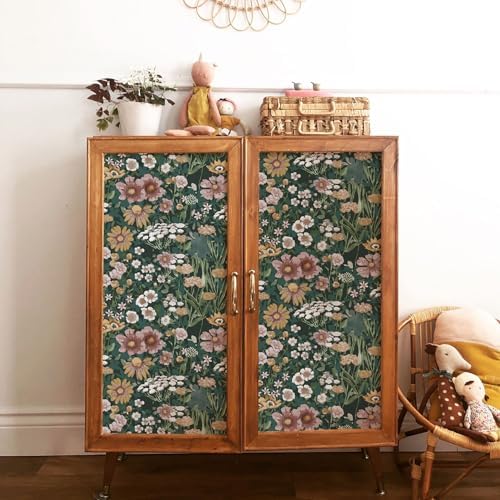 Orainege Peel and Stick Wallpaper Boho Vintage Floral Wallpaper - Image 4