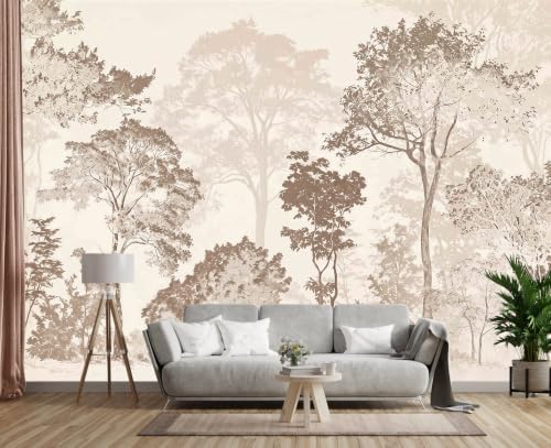Toolhom Black and White Forest Wallpaper Peel and Stick - Image 2