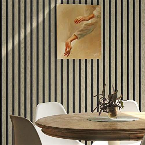 myforHD Wood Grating Stripe Self-Adhesive Wallpaper - Image 5