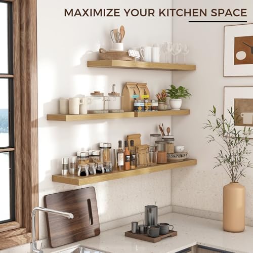 Venusmiles 48" Wide x 9" Deep Floating Shelves - Image 6