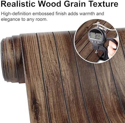 Wood Grain 15.8"W x 118"L Peel and Stick Wall Panels, 3D Soundproof - Image 4