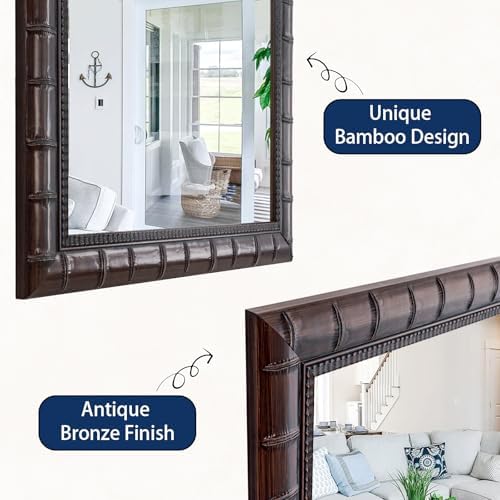 Large Mirrors for Wall Decor, Rectangular Decorative Mirrors for Bathroom - Image 2