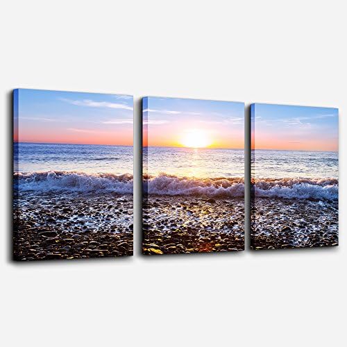 Wall Art For Living Room Blue Ocean Sea Canvas Wall Decor for Home artwork by TTHYUEWS