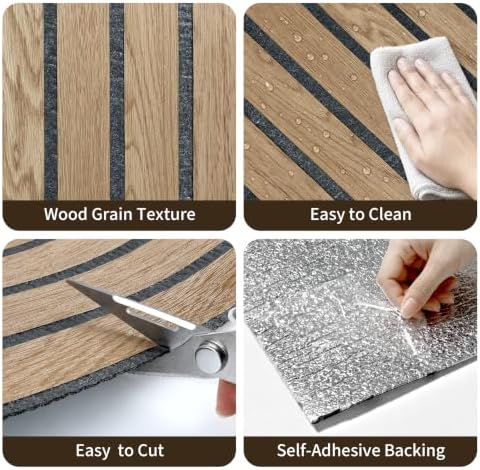 Peel and Stick Slat Wall Panels, 3D Faux Wood Grain PVC Panels - Image 4