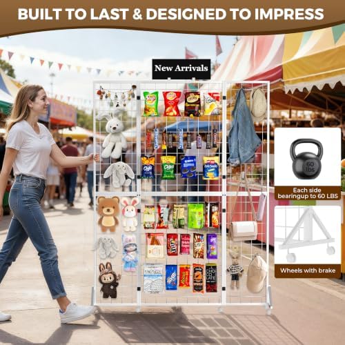 Foldable Grid Wall Panel, Gridwall Display Stand - Image 3