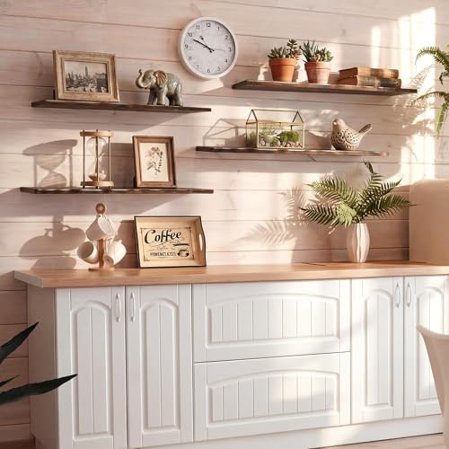 Pinkunn 4 Pcs 35.4 Inches Floating Shelves - Image 4