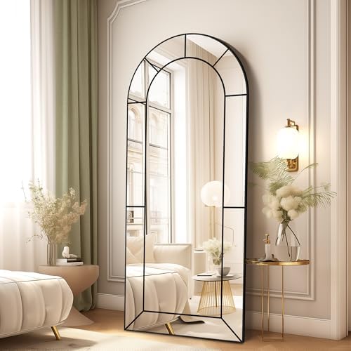 Delma Arched Window Pane Full Length Mirror, Window Mirror by Delma
