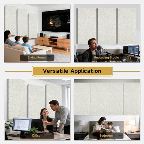 6 PCS Acoustic Panels, 47.2" x 23.6" Self-Adhesive Soundproof Wall Panels - Image 7