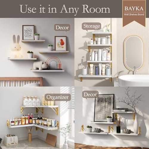 BAYKA Wall Mounted Floating Shelves - Image 3