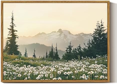 InSimSea Framed Canvas Wall Art Vintage Decor, Forest Wall Decor by InSimSeaArt
