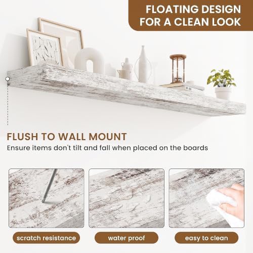 Floating Shelves for Wall, Wall Mounted Wood Shelves - Image 4
