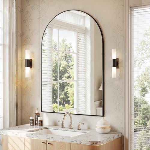 Antok Arched Bathroom Mirror, Vanity Mirrors by AntokMirror