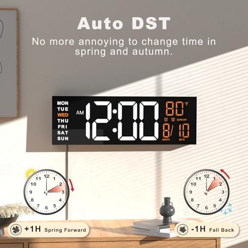 JALL 16" Large Digital Wall Clock - Image 5