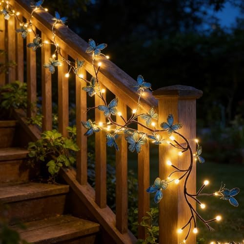 Blue Butterfly LED Tree Branch Lights - Image 5