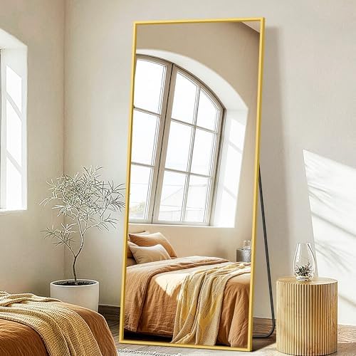 FICTOR Full Length Mirror with Stand, Floor Standing Mirror by FICTOR