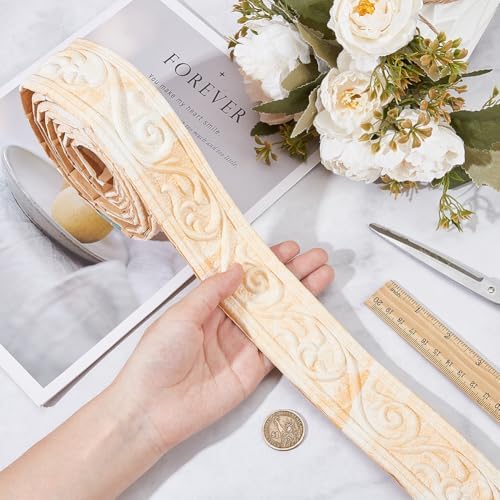CRASPIRE 7.38FT x 1.97 Inch Crown Molding Peel and Stick Flexible Foam Trim - Image 3