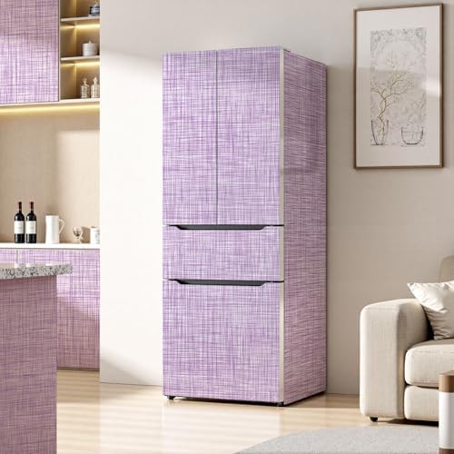 Purple Grasscloth Wallpaper 17.3"x 118" Peel and Stick Wallpaper Self-Adhesive - Image 5