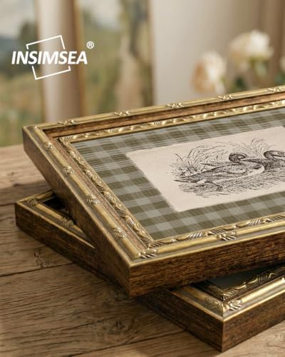 InSimSea Gold Framed Duck Wall Art, Sketch Animal Canvas Print, 13x16 In - Image 2