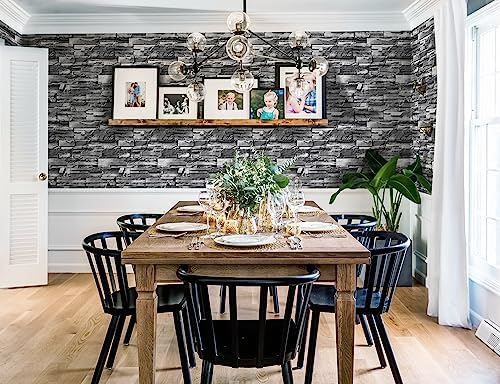 Timeet Brick Peel and Stick Wallpaper Stone Wallpaper Self Adhesive Brick - Image 3