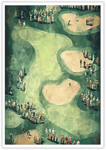 Vinatge Golf Wall Art Green Sports Posters Man Cave Room Decor Trendy Golf by Unknown