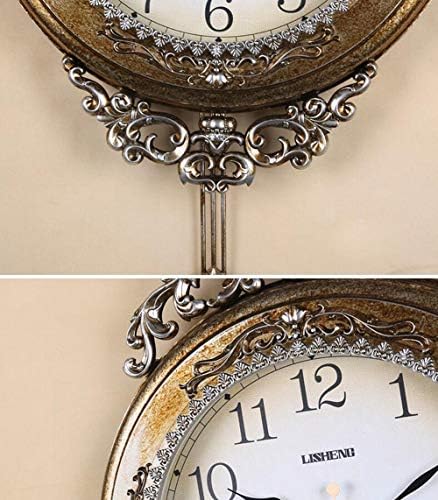 SHISEDECO 29.5" Large Vintage Antique Grandfather Pendulum WallClock - Image 4